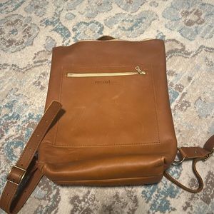 AMP Portland Leather Laptop Backpack Tote